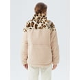 thumbnail image 3 of Orolay Women's Short Stand Collar Fuzzy Coat, 3 of 6