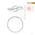 thumbnail image 4 of ANGARA Natural Diamond Swirl Bypass Ring in 14K White Gold for Women (Size-1mm | Color-G | Clarity-VS2) | April Birthstone, Birthday, Anniversary, Jewelry Gift for Women | Natural Diamond Ring, 4 of 9