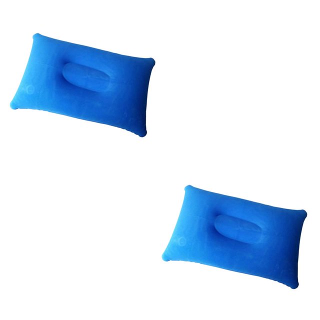 Ounissouiy Almohada plegable portátil para dormir al aire libre, almohada inflable para acampar, descanso en avión, hotel, cómoda Type4 NO4