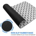 thumbnail image 6 of Long Mouse Pads for Desk,Black Bigfoot Pattern Desk Mats on Top Of Desks, Desk Mouse Pad Extra Large with 3mm Non-Slip Base and Stitched Edge for Gaming,Office,Work,Home 31.5"x15.7", 6 of 6