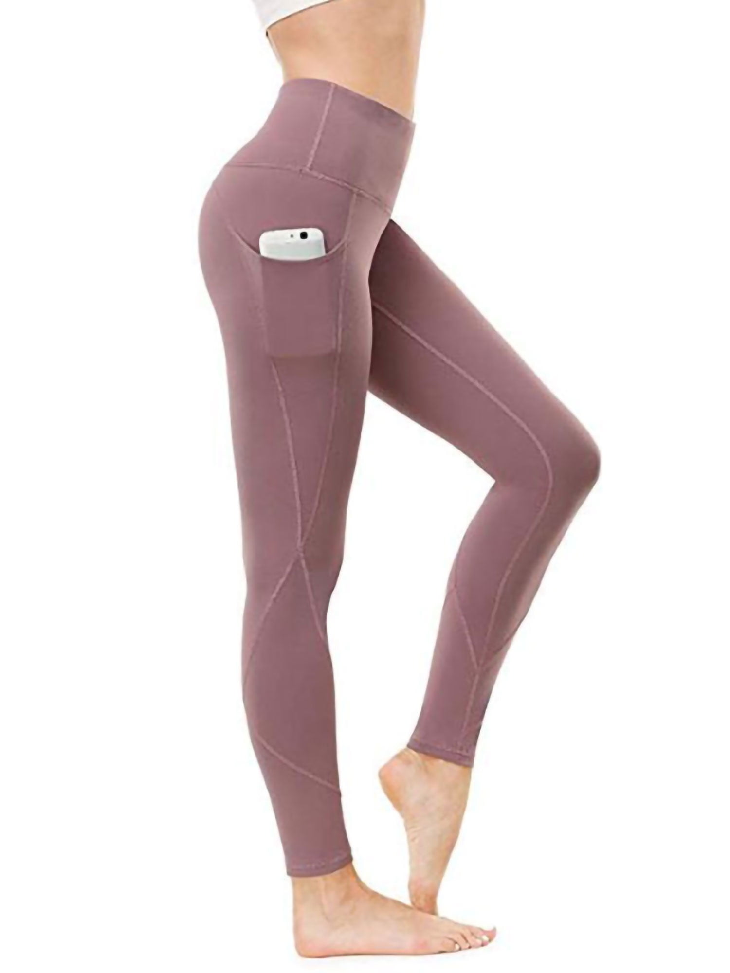 Women High Waist  Work Out Legging Yoga Pants With Side Pockets