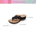 thumbnail image 2 of unbranded 1 Par Sandalias Material Negro Cómodas Y Chic, 2 of 8
