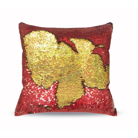 Holographic Red Reverse To Gold Decorative Pillow Red And Gold Impressive Red And Gold Decorative Pillows Holographic Red Reverse To Gold Decorative Pillow Red And Gold Impressive Red And Gold Decorative Pillows