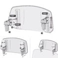 thumbnail image 3 of Universal Adjustable Windshield Clip On Wind Screen Deflector Extension Spoiler, 3 of 13