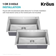 KRAUS Coda 2-Function Single Handle Pull-Down Kitchen Faucet in Chrome