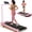 Pink, variant on 2-in-1 Walking Pad with 8% Manual Incline,2.5HP Under Desk Treadmill for Home Office,Portable Treadmill with Handle 300 lb Capacity