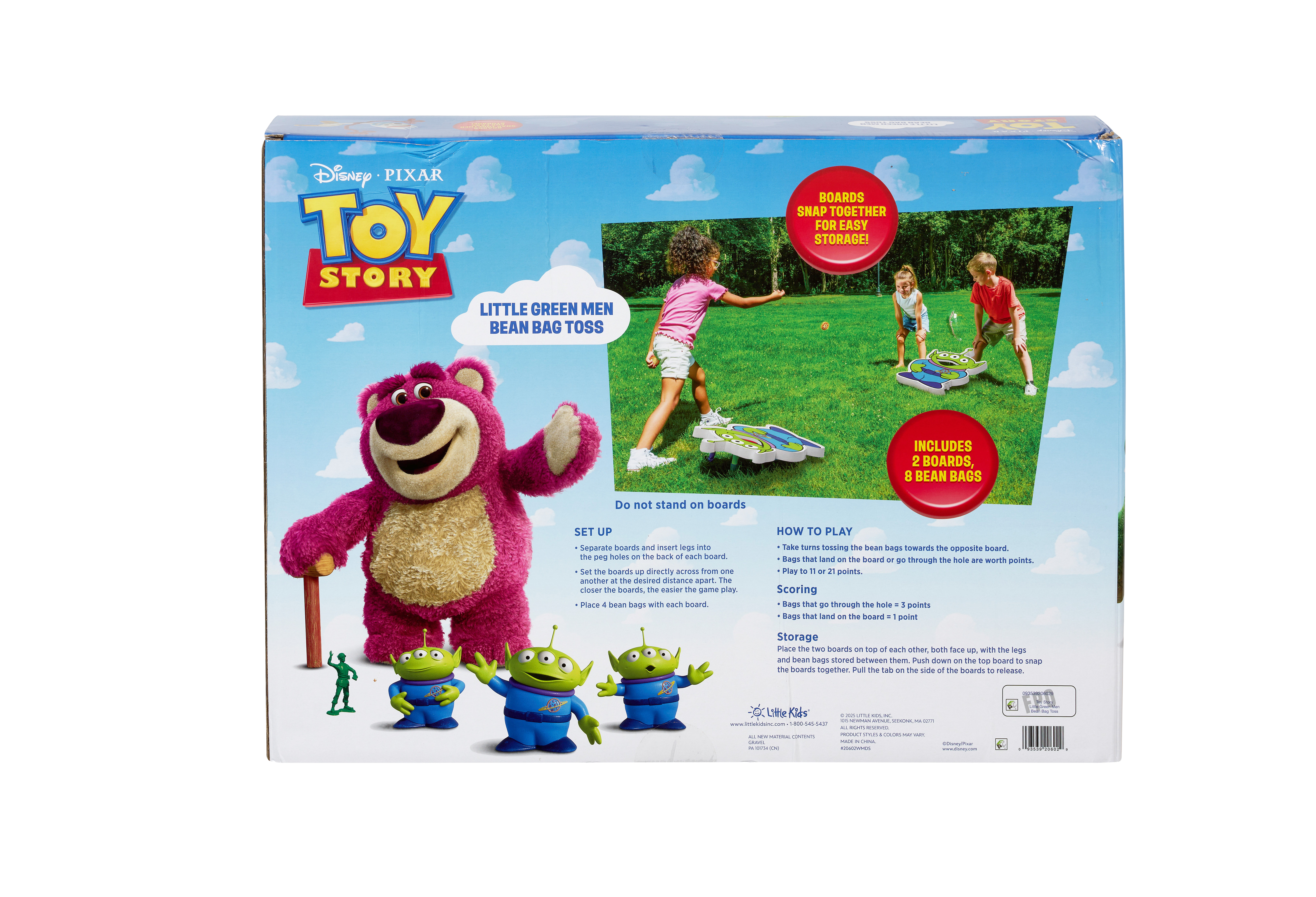 DISNEY TOY STORY LITTLE GREEN MEN BEAN BAG TOSS GAME FOR AGES 3 AND UP