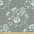thumbnail image 2 of Vintage Fabric by the Yard, Continuous Greyscale Pattern with Delicate Wild Flowers Pansy Floral Nostalgia, Decorative Upholstery Fabric for Chairs & Home Accents, Grey and White by Ambesonne, 2 of 5