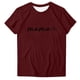 thumbnail image 2 of Fiudx Ofertas Flash Del Día Camiseta Casual de Manga Corta con Cuello Redondo y Estampado de Letras para Mujer, 2 of 4