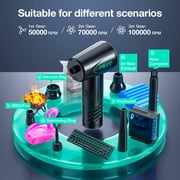 Air Duster,MECO 100,000 RPM Compressed Air Duster With 6000mAh Battery,Electric Air Duster Blower,Replaces Air Cans for Car, Computer, Laptop, Keyboard Cleaning