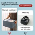 thumbnail image 3 of 1 Pack Large 7 Compartments, Light Gray Storage Bag With Compartments, Clothes And Jeans Drawer Storage Box 36x25x20cm, Fabric + PP Board, 3 of 8