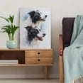 thumbnail image 5 of Two Border Collies Watercolor Canvas Print, Wall Art Decor for Living Room Bedroom Office Study, Pet Lover Gift, 5 of 8
