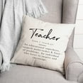 thumbnail image 2 of Creative Products Teacher Definition 18x18 Spun Poly Pillow, 2 of 2