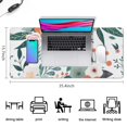thumbnail image 5 of Long Mouse Pads for Desk,Pioneer Flower Floral Print Pattern Desk Mats on Top Of Desks, Desk Mouse Pad Extra Large with 3mm Non-Slip Base and Stitched Edge for Gaming,Office,Work,Home 35.4"x15.7", 5 of 6