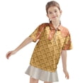 thumbnail image 3 of TAIAOJING Garçon Fille T-Shirts Polyvalents Crème Glacée Imprimée Manches Courtes Col Rabattu T-Shirts Stylés Haut à Fermeture Éclair Coupe Décontractée Léger Tenue Quotidienne, 3 of 7