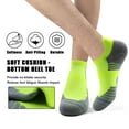 thumbnail image 5 of LWFBDTK Athletic Ankle Socks, Low Cut Cushioned Tab Sports Running Socks for Men & Women, 6 Pairs Green (Size 7-12), 5 of 7