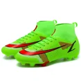 thumbnail image 3 of Botas de fútbol de alta calidad para hombre, zapatos de fútbol ultraligeros de tobillo alto para exteriores, cornamusas profesionales de entrenamiento de césped, cornamusas Unisex, 3 of 5