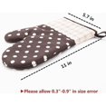 thumbnail image 4 of Oven Mitt, Heat Resistant Oven Mitt with Quilted Cotton Lining, Baking Mitt for Grilling, Cooking, Baking, Barbecuing, Microwaving (Brown), 4 of 4