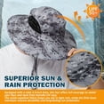 thumbnail image 3 of EINSKEY Sombrero de ala ancha para el sol, protección UV UPF 50+, impermeable, plegable, para hombres y mujeres, pesca, senderismo, playa, jardín, 3 of 5