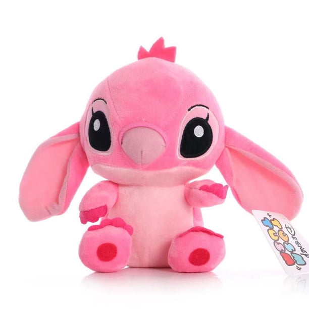 Muñecos de peluche de Stitch azul y rosa de dibujos animados de Disney de 4/8 pulgadas, juguetes de Anime Lilo y Stitch Stich, juguetes de peluche, regalos de navidad para niños