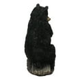 thumbnail image 4 of Rustic Forest Black Bear Mother and 2 Cubs Sitting On Tree Logs Seesaw Figurine, 4 of 9