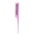 thumbnail image 1 of 3-Row Teeth Teasing Comb Detangling Brush Rat Tail Comb Adding Volume Back Coming Hairdressing Combs, 1 of 6