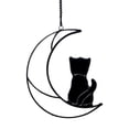thumbnail image 2 of YAOMOBB Hanging Panda Pendant Contrast Color Moon Pendant Chain Exquisite Decoration for Car Interior, 2 of 7