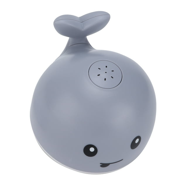 Juguete de agua ligero, ballena de baño automática, juguete flotante para piscina con luz fluorescente para niños y niñas.