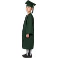 thumbnail image 3 of Gorra de toga para niños de preescolar para graduación de 2023 con colgante para niño y niña verde, 3 of 5