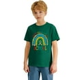 thumbnail image 4 of CAIXIA 100 Days of School Shirt Kids Toddler Boys Girls Happy 100th Day of School Costume T-Shirt Short Sleeve Tops Tee,Dark Green, 4 of 7