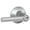 Light Silver, variant on Schlage F80-Brw Broadway Single Cylinder Keyed Entry Storeroom Door Lever Set - Chrome