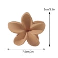 thumbnail image 5 of Yokua Matte Style Flower Shape Hair Claw High Ponytail Hair Claw for Girls Woman, 5 of 13