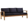 thumbnail image 2 of Modway Marina Outdoor Patio Teak Sofa in Natural Navy, 2 of 10