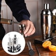 thumbnail image 4 of Juego de coctelera de 12 piezas - Juego de coctelera de acero inoxidable para barman, con todos los accesorios ar, colador de cóctel, SOLEDAD Camarero de acero inoxidable, 4 of 9
