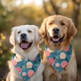 thumbnail image 2 of Dog Bandana 2 Pack,Pioneer Flower Floral Print Pattern Bandanas for Dogs,Cat Bandana,Small/ Large Dog Bandana 2 Size,Dog Bandanas, 2 of 6