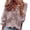 Beige, variant on Spring Tops for Women Tops for Women Long Sleeve 3/4 Sleeve Women Casual Full Sleeve V-Neck Tops Loose Plus Size Women Clothing Blue S