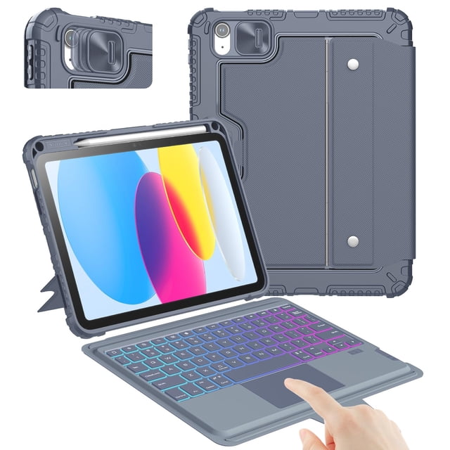 Funda con teclado Nillkin para iPad A16 (11.ª y 10.ª generación) con panel táctil