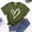 Army Green, variant on Idoravan Valentines Day Shirts for Women Love Heart Women Pullover Color Printing Short Sleeves T-shirt Tops Green S