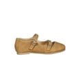 thumbnail image 2 of Little/Big Girls Nubuck Round Toe Classic Dual Straps Mary Jane Flat 18524, 2 of 5