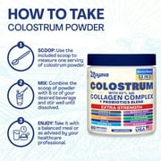 Zoyava Colostrum Powder 40% IgG, 13-in-1 Supplement, Collagen, Probiotics, Elderberry, Zinc, Vitamin C & D3
