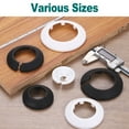 thumbnail image 6 of Escutcheon Plate, 2Pcs 43mm - Fit 1.66" Outer Diameter Split Pipe Flange Water Pipe Cover Collar Decoration, PP Plastic Plumbing Cover Plates (Black), 6 of 7