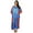 Sky Blue, variant on 's Women's Caftan / Kaftan / Muumuu / Mumu, Golden Animal Print, One Size