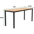 thumbnail image 7 of SogesPower Wood Office Desk Large Computer Desk with BIFMA Certification, Sturdy Office Writing Desk Home Office Desk Workstation Table, 63" Teak Black, 7 of 7
