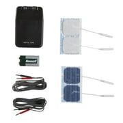 Portable Dual Channel TENS Unit with Electrodes and Carry Case