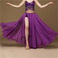 thumbnail image 3 of 720 Degree Chiffon Belly Dance Skirt 8 Colors BellyDance Skirt Women Dancing Split Multi Piece Skirt Slit Dance Skirts, 3 of 5