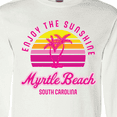 thumbnail image 4 of Inktastic Summer Enjoy the Sunshine Myrtle Beach South Carolina Pink Long Sleeve T-Shirt, 4 of 5