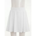 thumbnail image 3 of Ocealan Skorts Skirts for Girls Elastic High Waisted Tennis Skirt Athletic Golf Running Workout White 3XS, 3 of 7