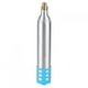 thumbnail image 1 of Botella de refresco recargable de 0,6 L con cilindro de CO2 reutilizable - Funda de silicona azul, 1 of 10
