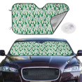 thumbnail image 2 of Haiem Cactus Plants Car Windshield Sun Shade - Blocks UV Rays Sun Visor Protector, Sunshade to Keep Your Vehicle Cool, Universal Fit SUV Van Sedan-Medium, 2 of 7