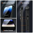 thumbnail image 4 of for iPhone 14 Plus Back Case, Luxury Hybrid TPU + PC Shockproof Protective Slim Fit Lightweight Durable Anti-falling Thin Phone Case Cover for iPhone 14 Plus, Navyblue, 4 of 8